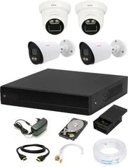 5 MP HD COLORVU CAMERA SET WITH 4 CHN DVR CP PLUS